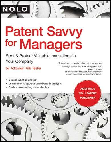 Book cover of Patent Savvy for Managers