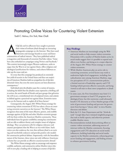Promoting Online Voices for Countering Violent Extremism