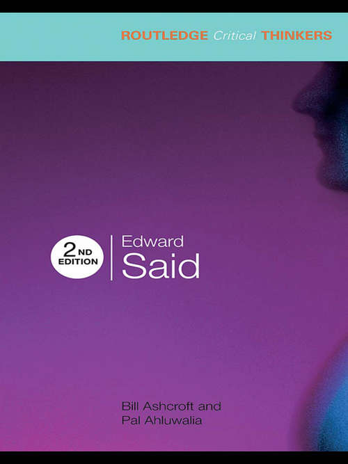 Edward Said (Routledge Critical Thinkers)