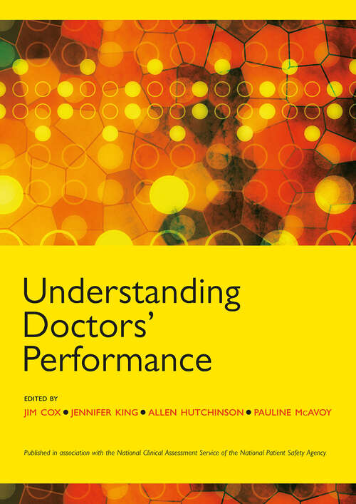 Book cover of Understanding Doctors' Performance