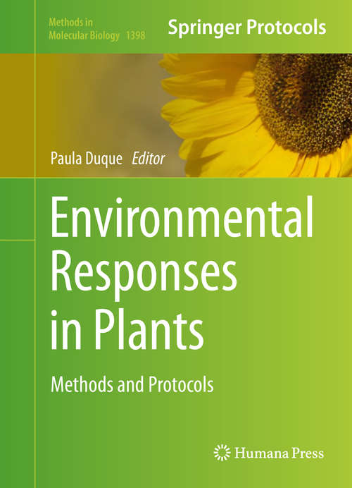 Book cover of Environmental Responses in Plants