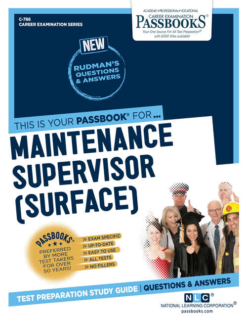 Book cover of Maintenance Supervisor (Surface): Passbooks Study Guide (Career Examination Series: C-2289)