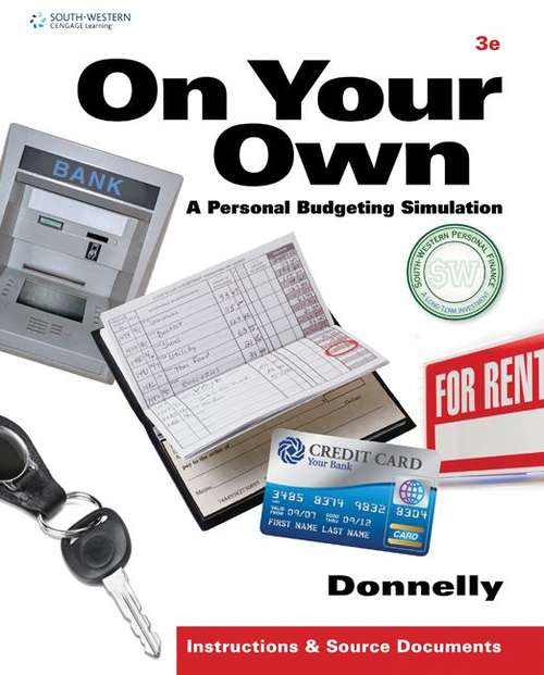 Book cover of On Your Own: A Personal Budgeting Simulation, 3e
