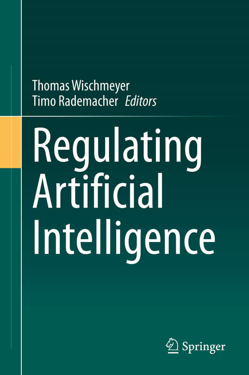 Book cover of Regulating Artificial Intelligence (1st ed. 2020)