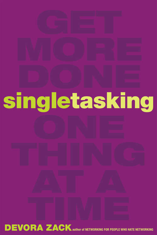 Book cover of Singletasking