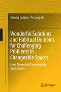 Wonderful Solutions and Habitual Domains for Challenging Problems in Changeable Spaces