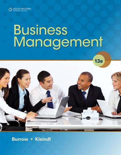 Book cover of Business Management (Thirteenth Edition)