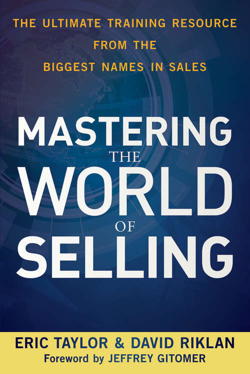 Book cover of Mastering the World of Selling