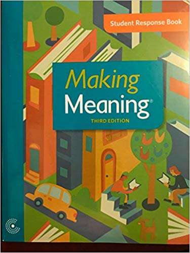 Book cover of Making Meaning® [Grade 5], Student Response Book (3rd Edition)