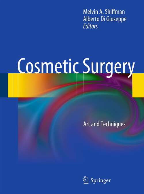 Book cover of Cosmetic Surgery: Art and Techniques