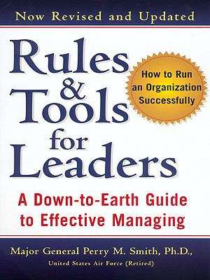 Book cover of Rules & Tools for Leaders