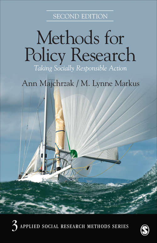 Book cover of Methods for Policy Research: Taking Socially Responsible Action