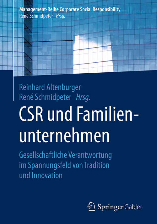 Book cover of CSR und Familienunternehmen