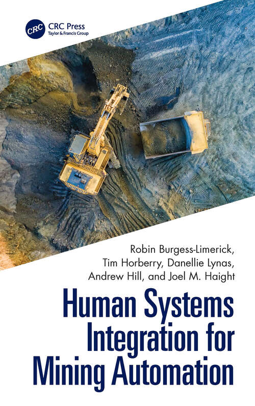 Book cover of Human Systems Integration for Mining Automation (1)