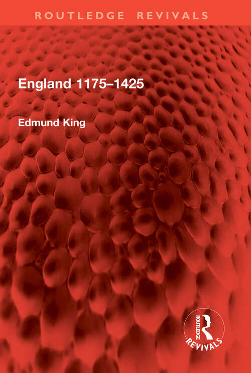 Book cover of England 1175–1425 (1) (Routledge Revivals)