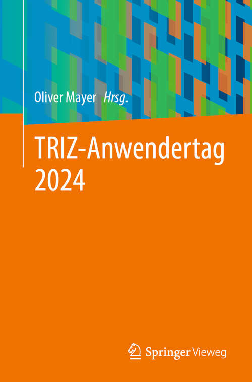 Book cover of TRIZ-Anwendertag 2024