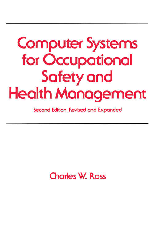 Book cover of Computer Systems for Occupational Safety and Health Management (2)
