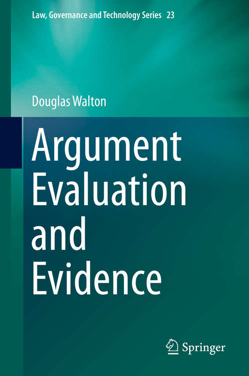 Book cover of Argument Evaluation and Evidence