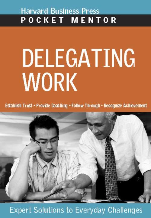 Book cover of Delegating Work