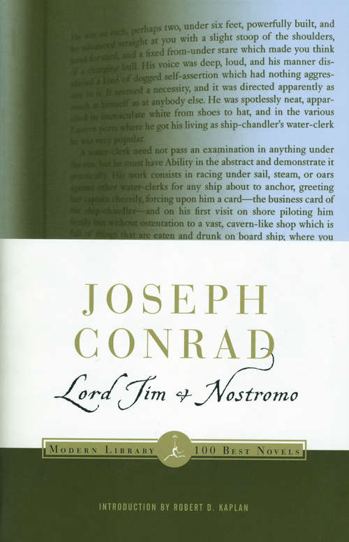 Book cover of Lord Jim and Nostromo