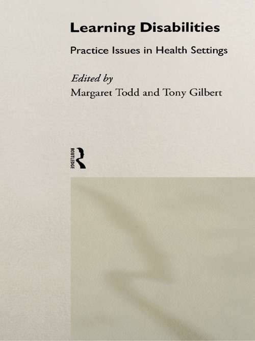 Book cover of Learning Disabilities: Practice Issues in Health Settings