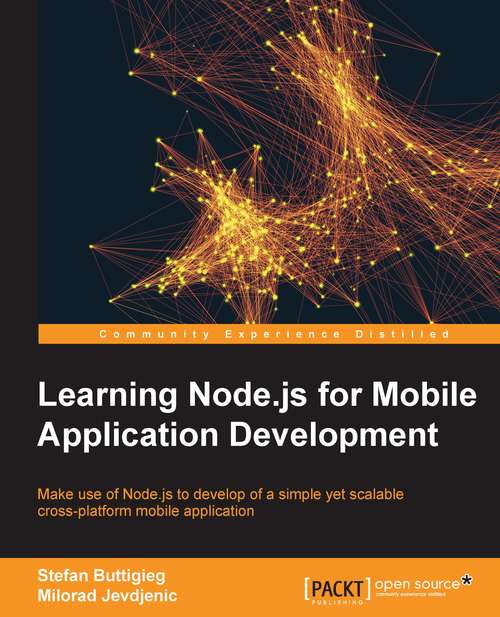 Book cover of Learning Node.js for Mobile Application Development
