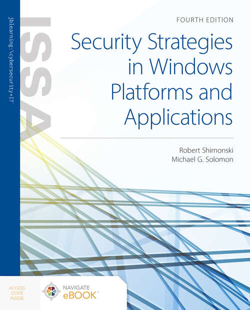 Book cover of Security Strategies in Windows Platforms and Applications