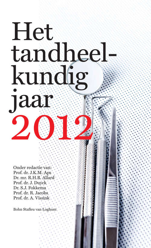 Het Tandheelkundig Jaar 2012
