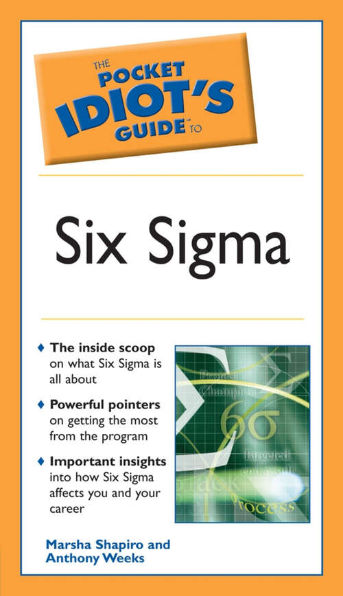 Book cover of The Pocket Idiot's Guide to Six Sigma