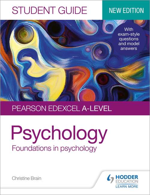 Book cover of Pearson Edexcel A-level Psychology Student Guide 1: Foundations in psychology