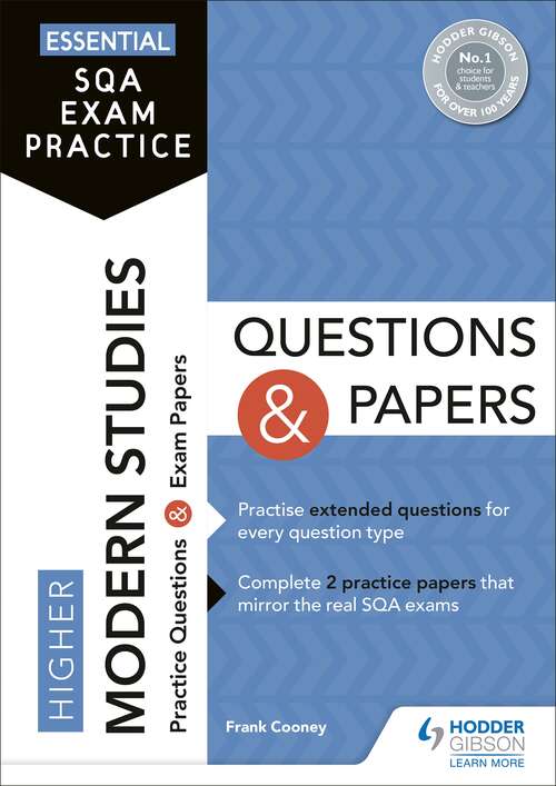Book cover of Essential SQA Exam Practice: Higher Modern Studies Questions and Papers: From the publisher of How to Pass