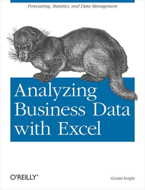 Book cover of Analyzing Business Data with Excel