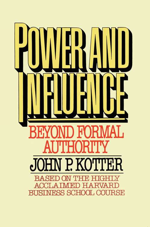 Book cover of Power and Influence