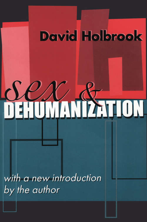 Book cover of Sex and Dehumanization