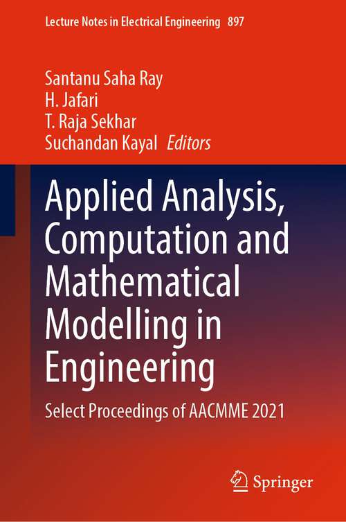 Cover image of Applied Analysis, Computation and Mathematical Modelling in Engineering