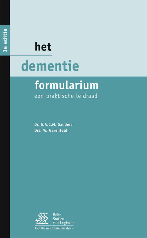 Book cover of Het Dementie Formularium