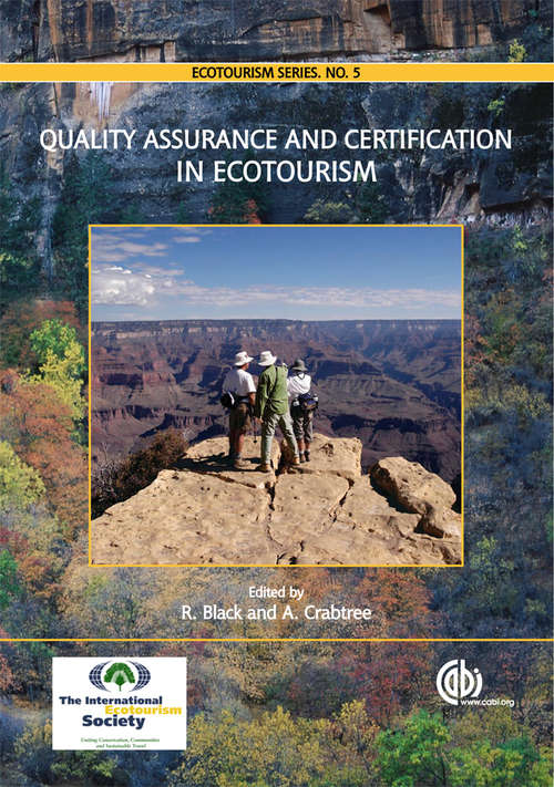 Book cover of Quality Assurance and Certification in Ecotourism