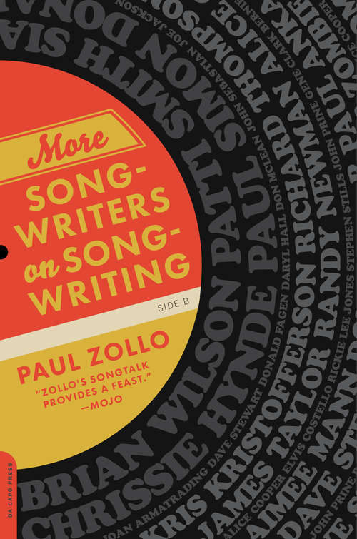 Book cover of More Songwriters on Songwriting