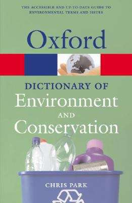 Book cover of A Dictionary of Environment and Conservation