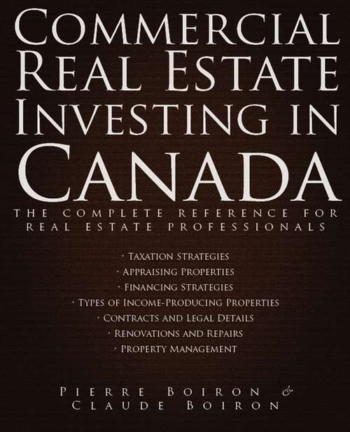 Book cover of Commercial Real Estate Investing in Canada