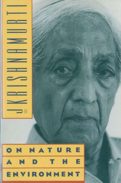 Book cover of On Nature and the Environment