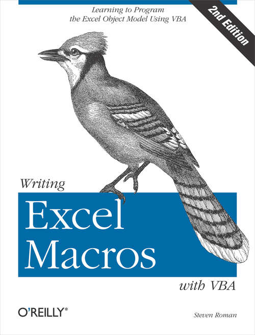 Book cover of Writing Excel Macros with VBA