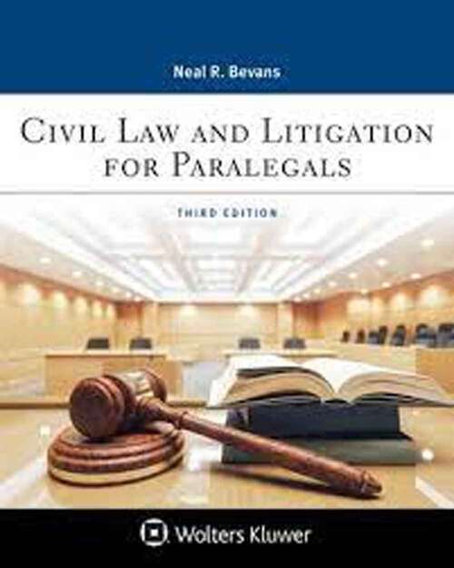 Book cover of Civil Law And Litigation For Paralegals (Third Edition) (Aspen College)