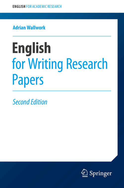 Book cover of English for Writing Research Papers, 2nd Edition