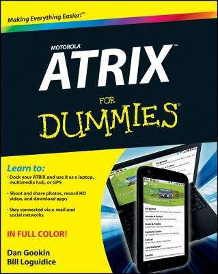 Book cover of Motorola ATRIX For Dummies