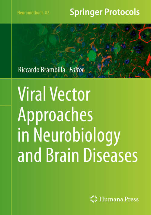 Book cover of Viral Vector Approaches in Neurobiology and Brain Diseases