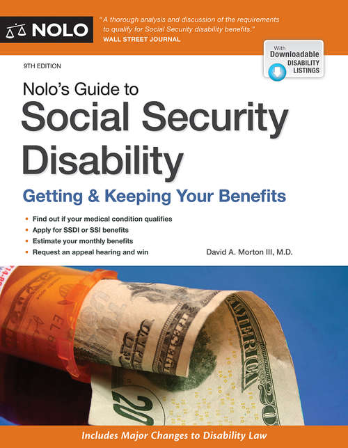 Book cover of Nolo's Guide to Social Security Disability: Getting & Keeping Your Benefits