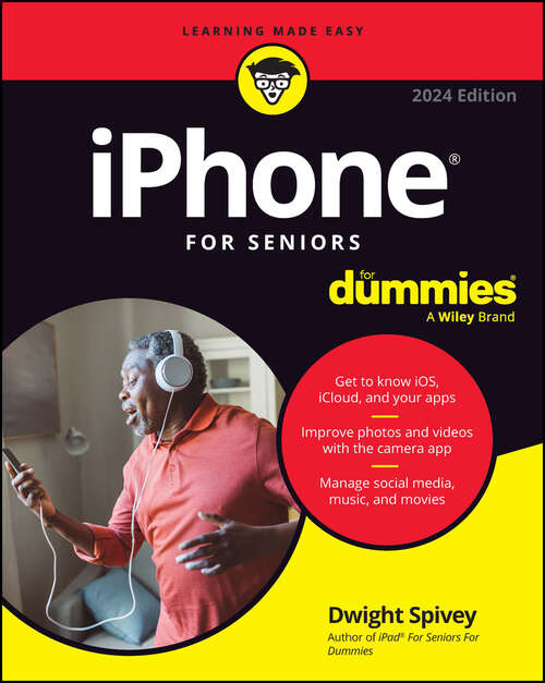 Book cover of iPhone For Seniors For Dummies (2024 Edition)