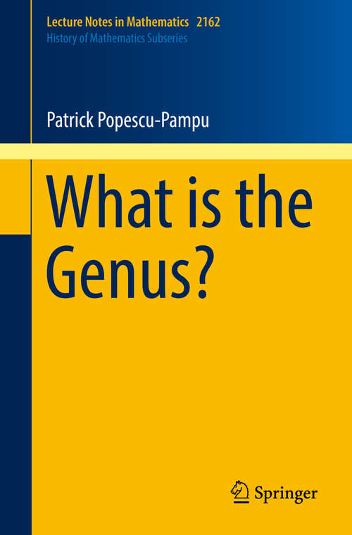 Book cover of What is the Genus?