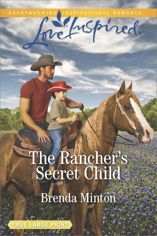 Book cover of The Rancher's Secret Child: The Wedding Quilt Bride The Rancher's Secret Child Hometown Reunion (Bluebonnet Springs #3)
